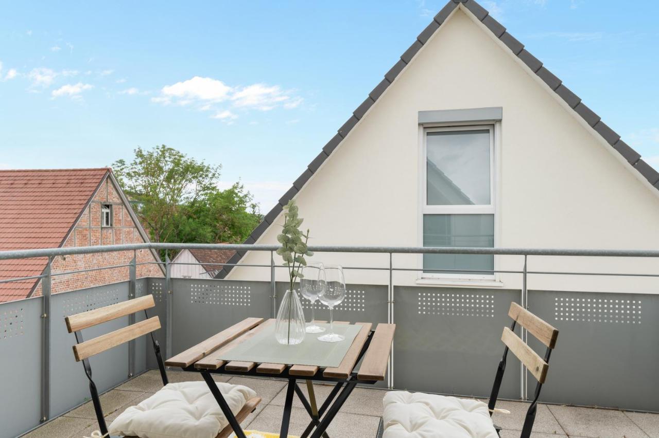 Design-Apartment - Kueche - Balkon - Tiefgarage 라인펠덴에흐터딘겐 외부 사진