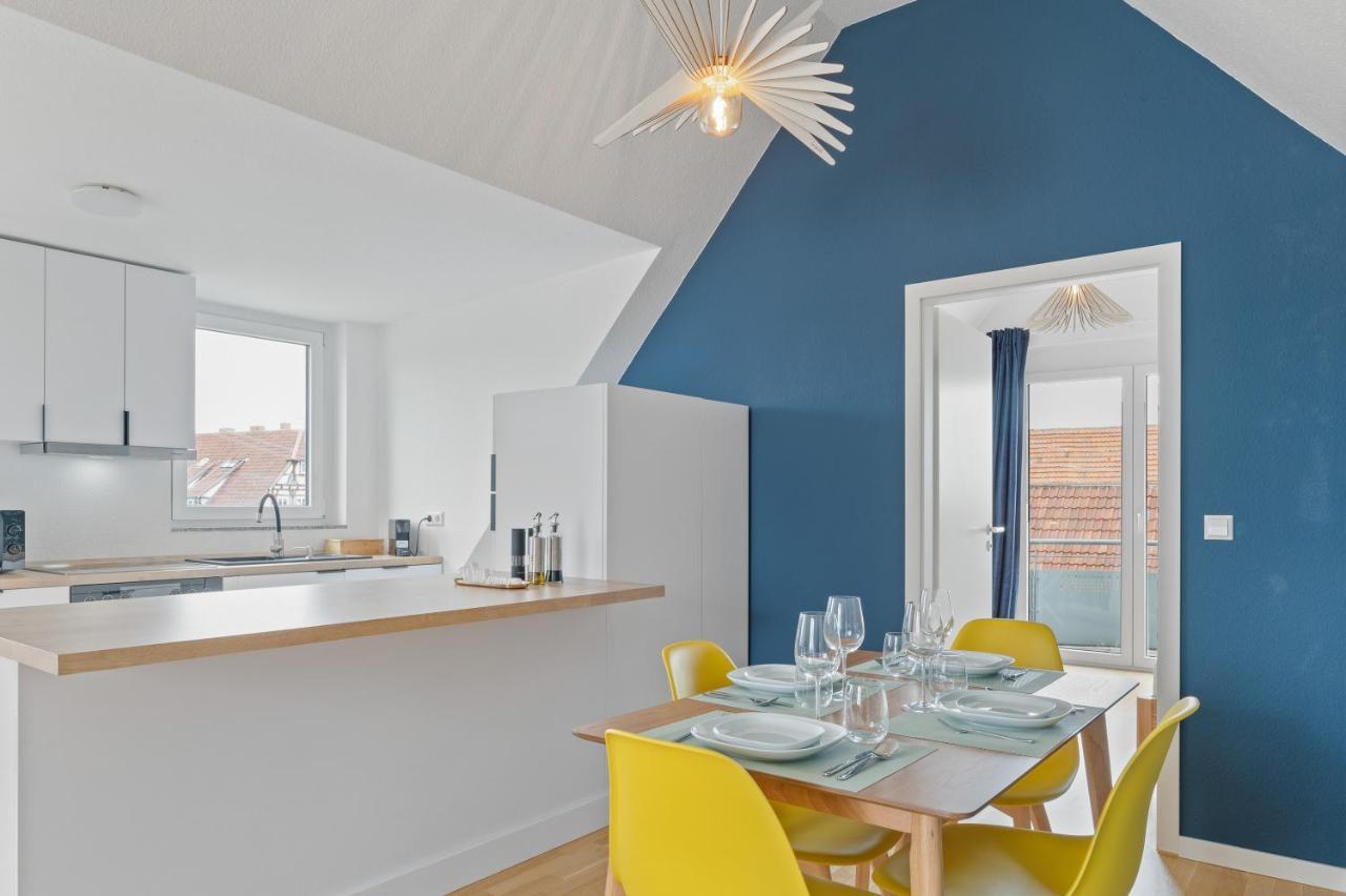 Design-Apartment - Kueche - Balkon - Tiefgarage 라인펠덴에흐터딘겐 외부 사진