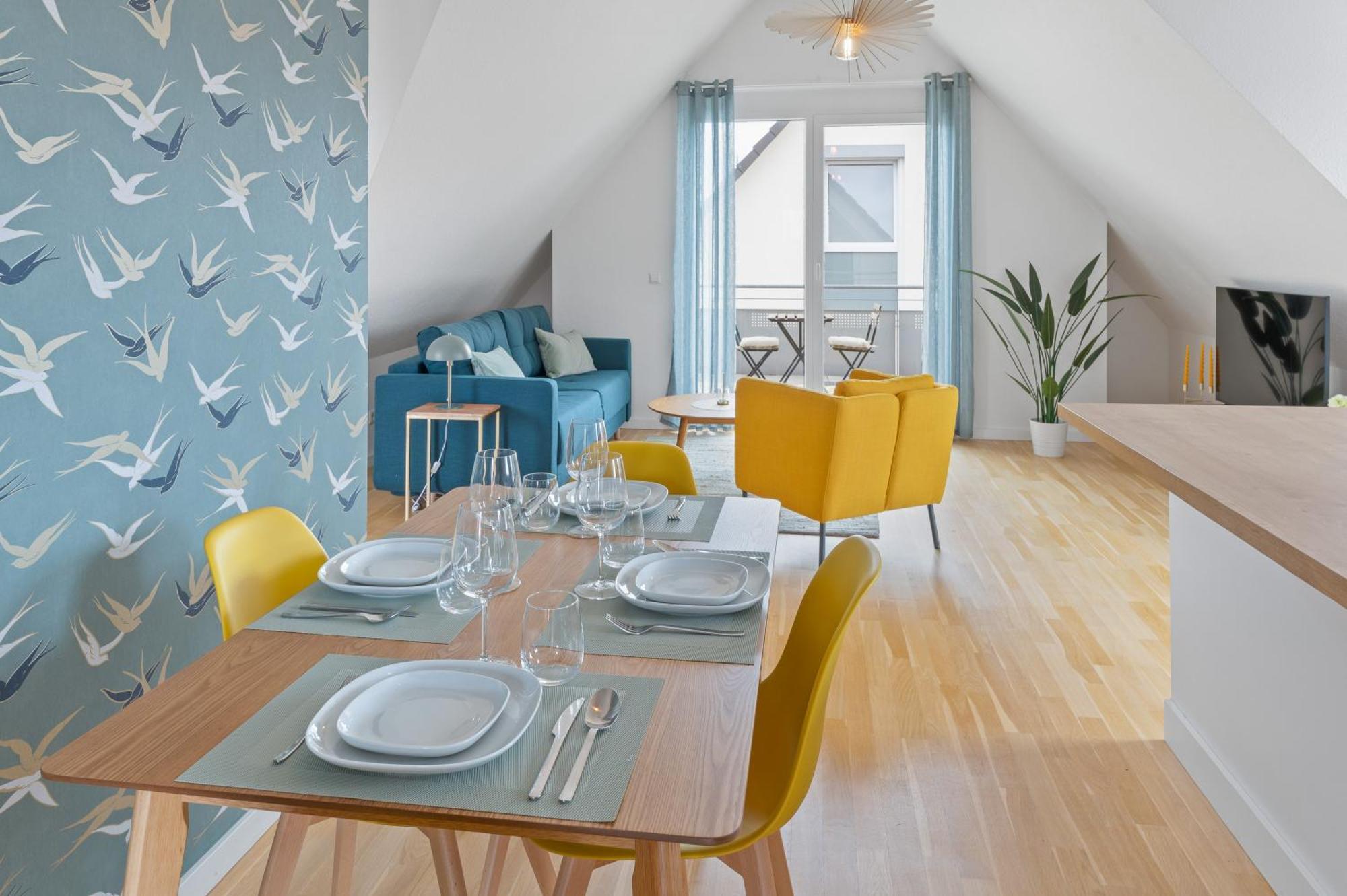 Design-Apartment - Kueche - Balkon - Tiefgarage 라인펠덴에흐터딘겐 외부 사진